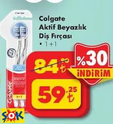 COLGATE AKTİF BEYAZLIK DİŞ FIRÇASI 1+1